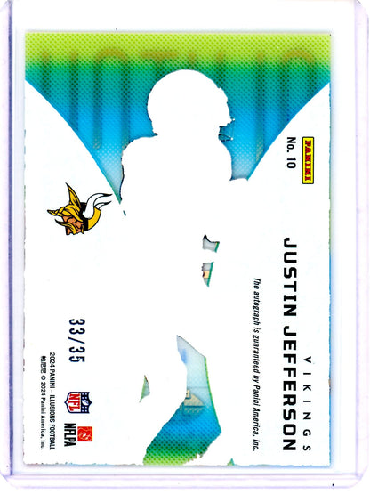 2024 Panini Illusions Justin Jefferson Clutch Autograph /35 Vikings