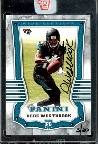 2017 Panini Honors Dede Westbrook Encased Rookie Autograph /20 Jaguars