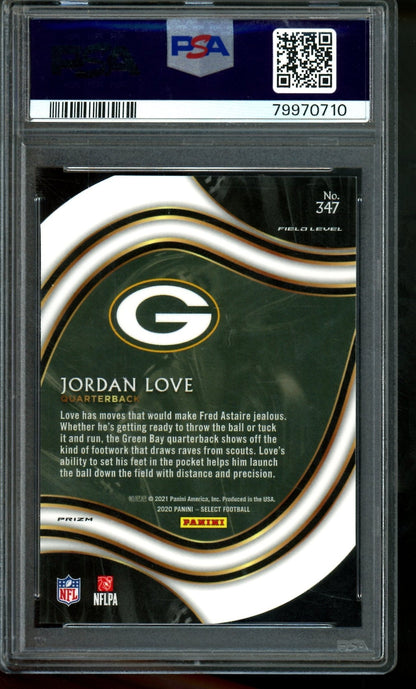 2020 Panini Select Jordan Love Die-Cut Neon Green Prizm Rookie PSA 9 Packers - Trading Card Market