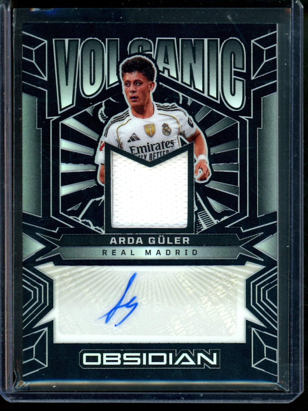 2025/26 Panini Obsidian Arda Guler Volcanic Relic Autograph /199 Real Madrid