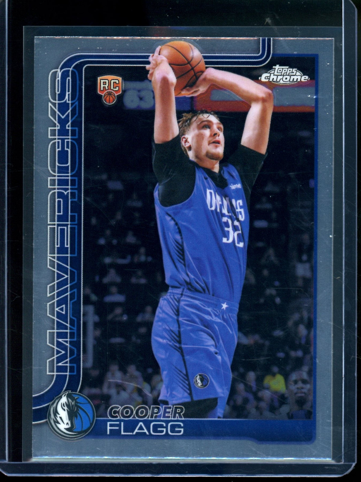 2025/26 Topps Chrome Cooper Flagg Rookie Card RC #251 Mavericks