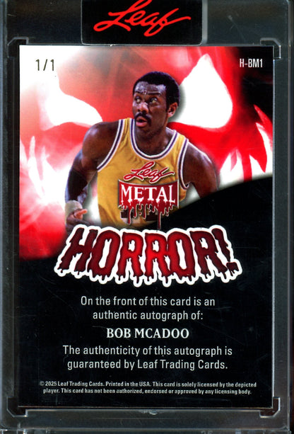 2025/26 Leaf Metal Bob McAdoo Ghosts Autograph 1/1 Lakers