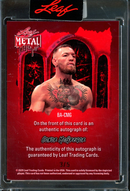 2025 Leaf Metal Conor McGregor Ghosts Autograph /5