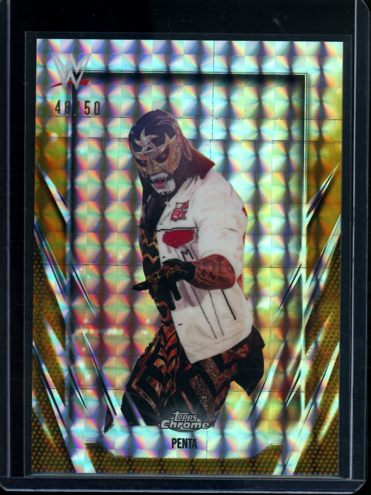 2026 Topps Chrome Penta Gold Geometric Refractor /50