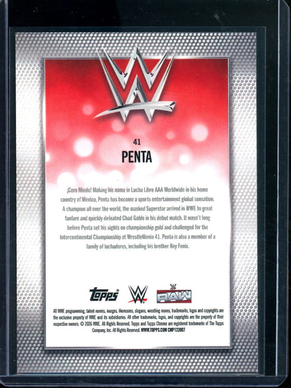 2026 Topps Chrome Penta Gold Geometric Refractor /50
