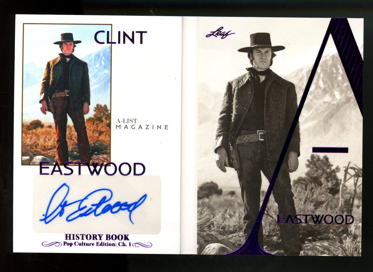 2024 Leaf History Book Clint Eastwood A-List Magazine Booklet Autograph /4