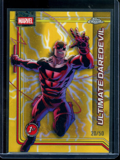 2026 Topps Chrome Ultimate Daredevil Gold Refractor /50 #183