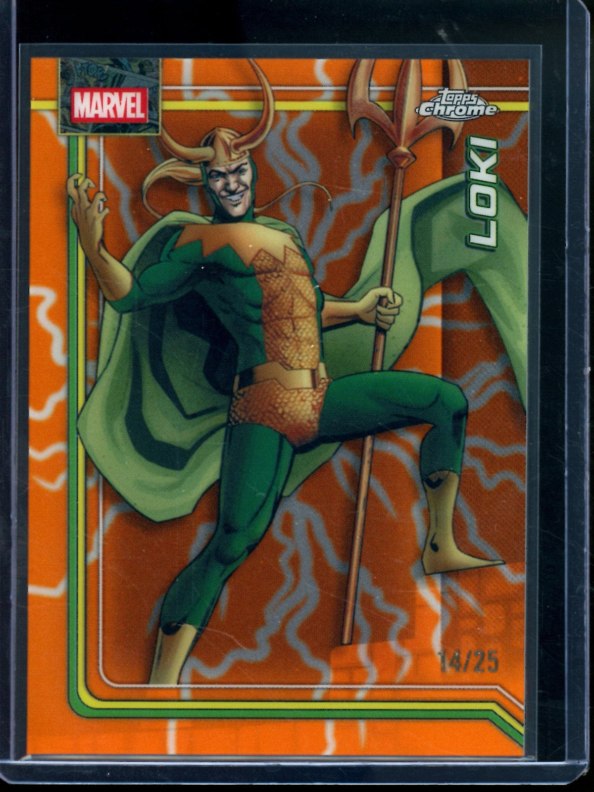 2026 Topps Chrome Loki Orange Refractor /25 #131