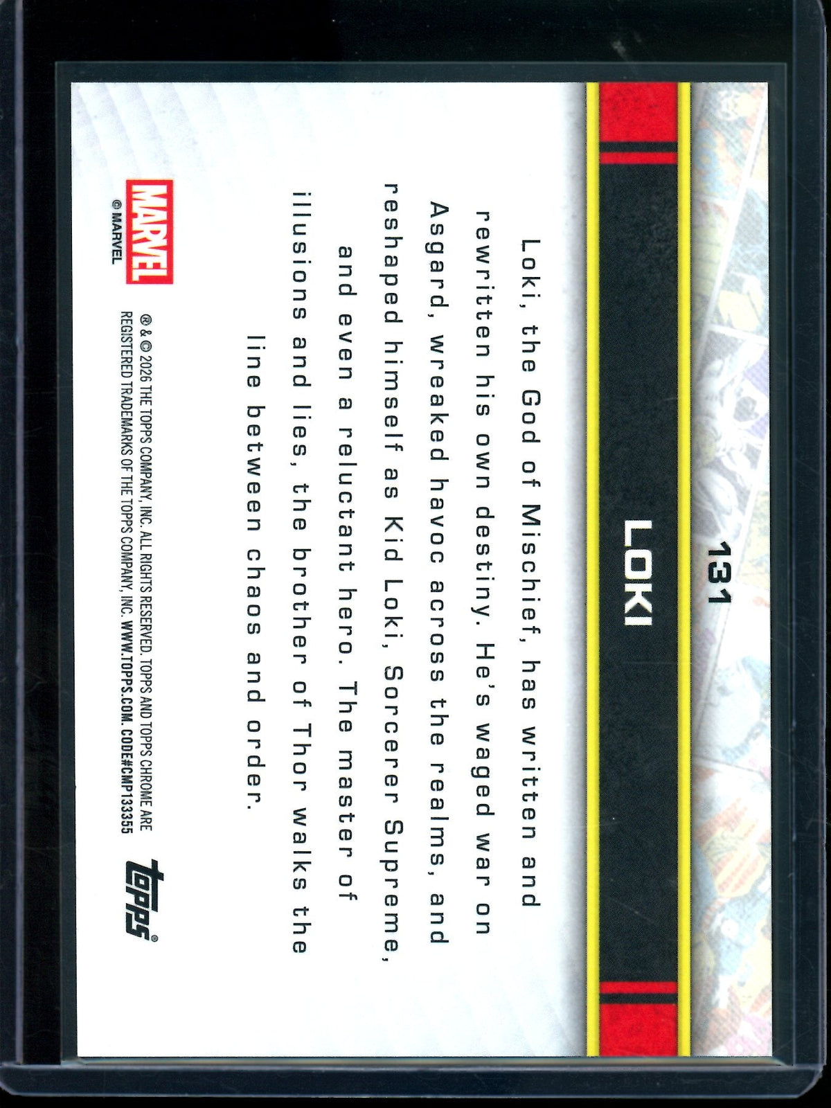 2026 Topps Chrome Loki Orange Refractor /25 #131