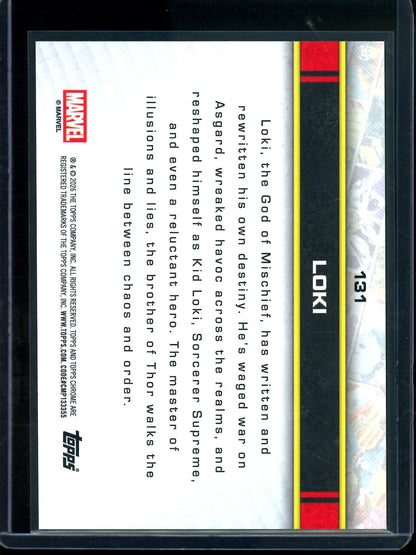 2026 Topps Chrome Loki Orange Refractor /25 #131