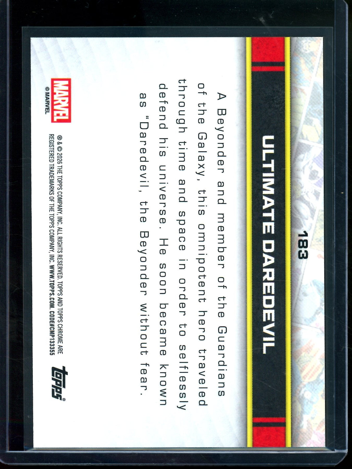 2026 Topps Chrome Ultimate Daredevil Orange Refractor /25 #183