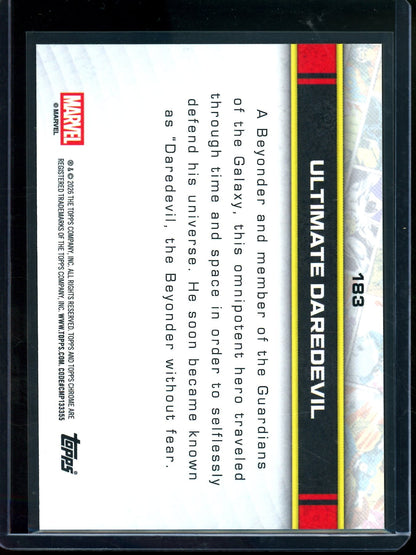 2026 Topps Chrome Ultimate Daredevil Orange Refractor /25 #183