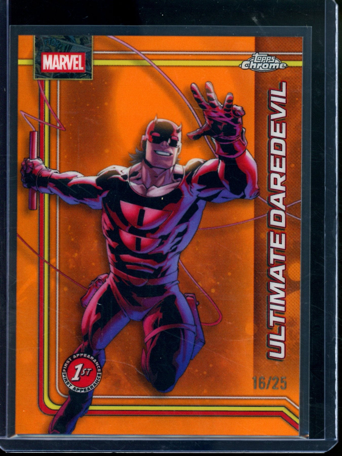 2026 Topps Chrome Ultimate Daredevil Orange Refractor /25 #183
