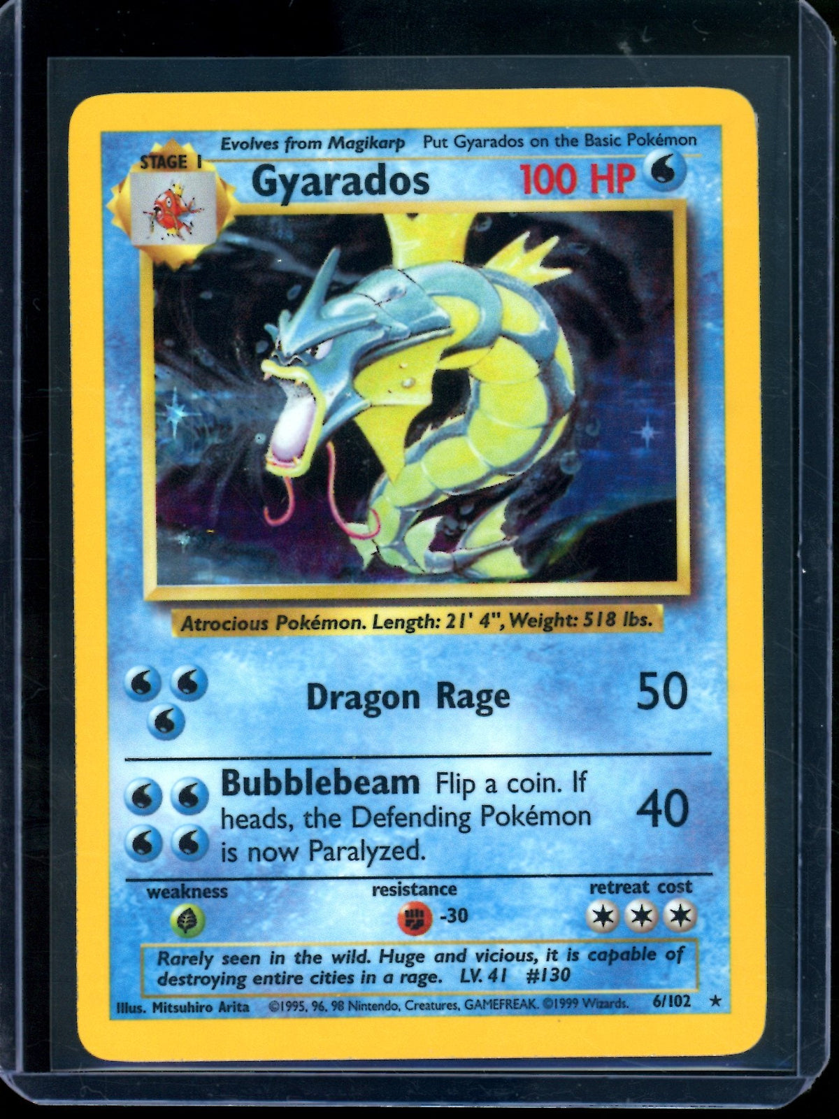 1999 Pokemon Base Set Gyarados Holo 6/102