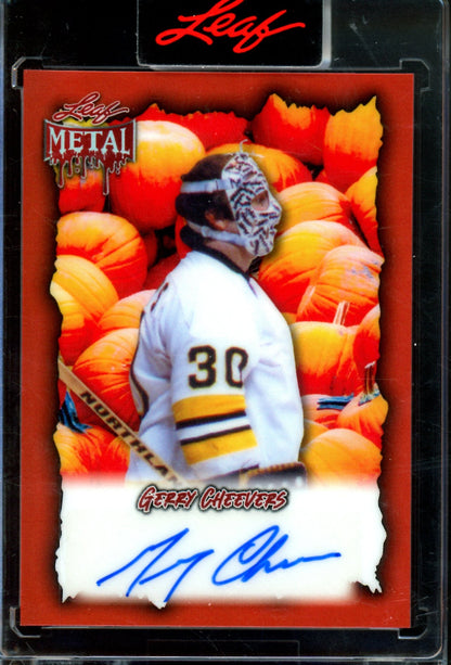 2025/26 Leaf Metal Gerry Cheevers Pumpkin Autograph 1/1 Bruins