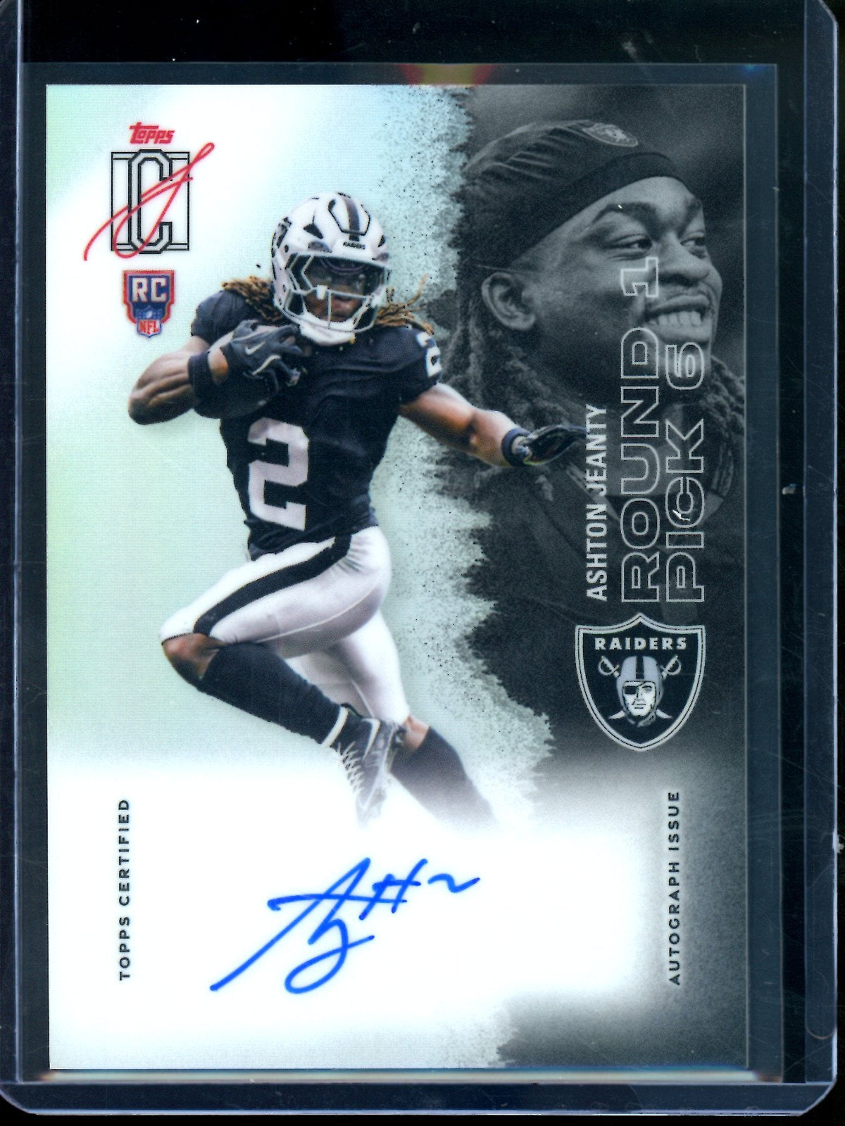 2025 Topps Signature Class Ashton Jeanty Refractor Rookie Autograph Raiders