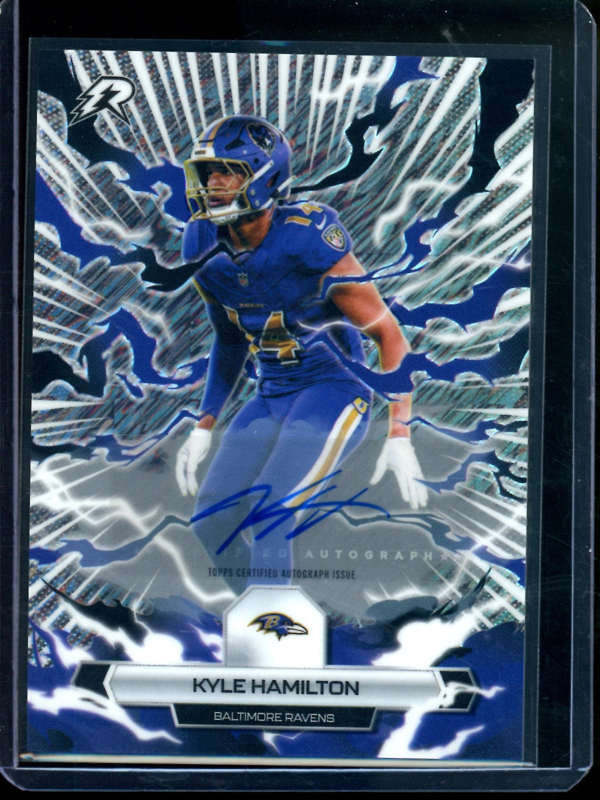 2026 Topps Resurgence Kyle Hamilton Shimmer Refractor Autograph Ravens
