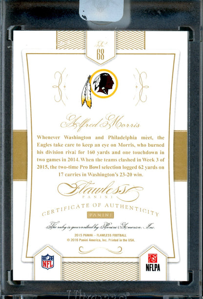2015 Panini Flawless Alfred Morris Ruby Encased /15 Redskins