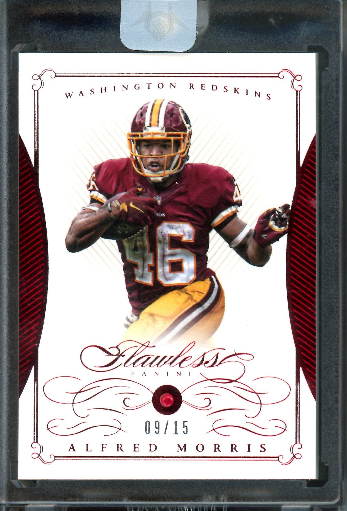 2015 Panini Flawless Alfred Morris Ruby Encased /15 Redskins