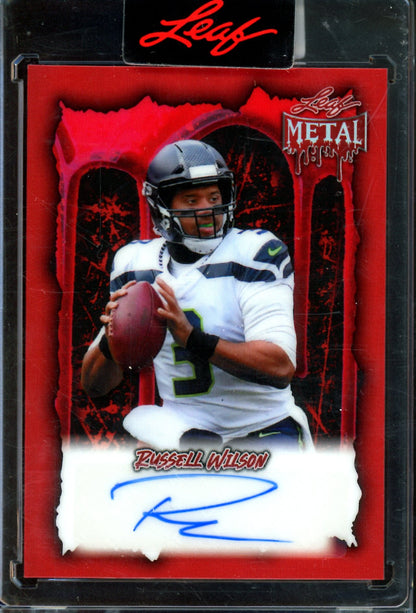 2025 Leaf Metal Russell Wilson Encased Autograph /13 Seahawks