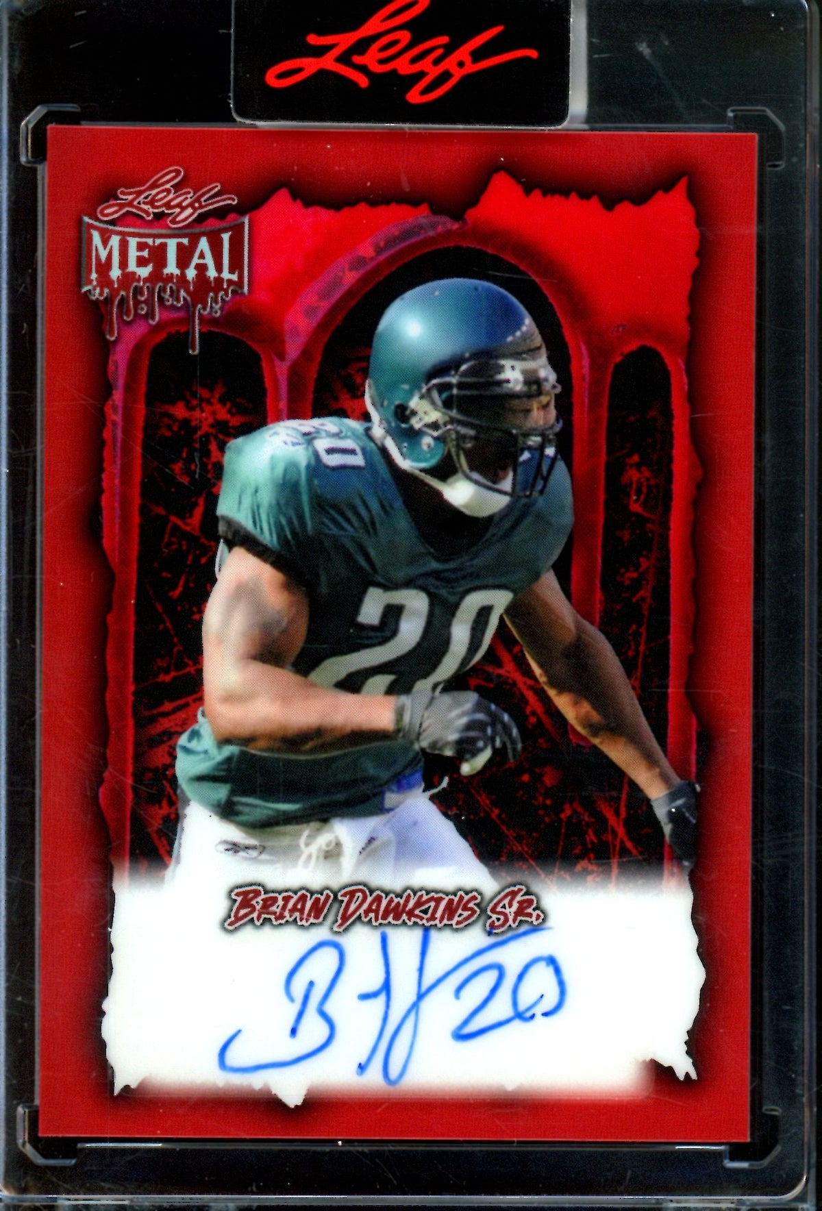 2025 Leaf Metal Brian Dawkins Sr. Encased Autograph /13 Eagles
