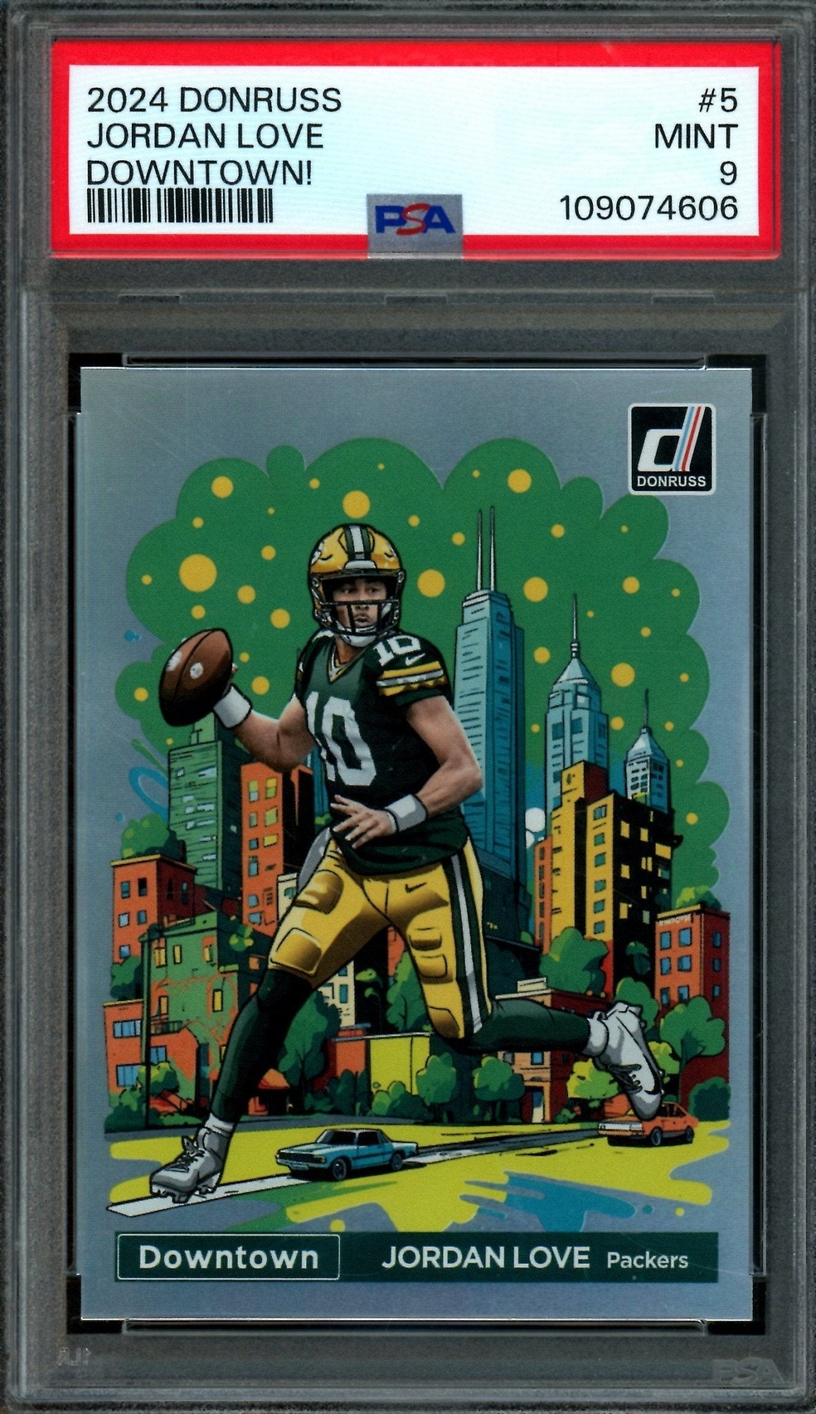 2024 Panini Donruss Jordan Love Downtown! Case Hit SSP #5 PSA 9 Packers - Trading Card Market