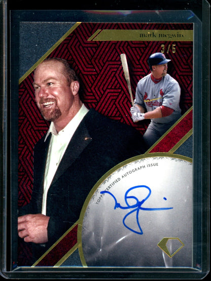 2024 Topps Diamond Icons Mark McGwire Diamond Drip Autograph /5 Cardinals