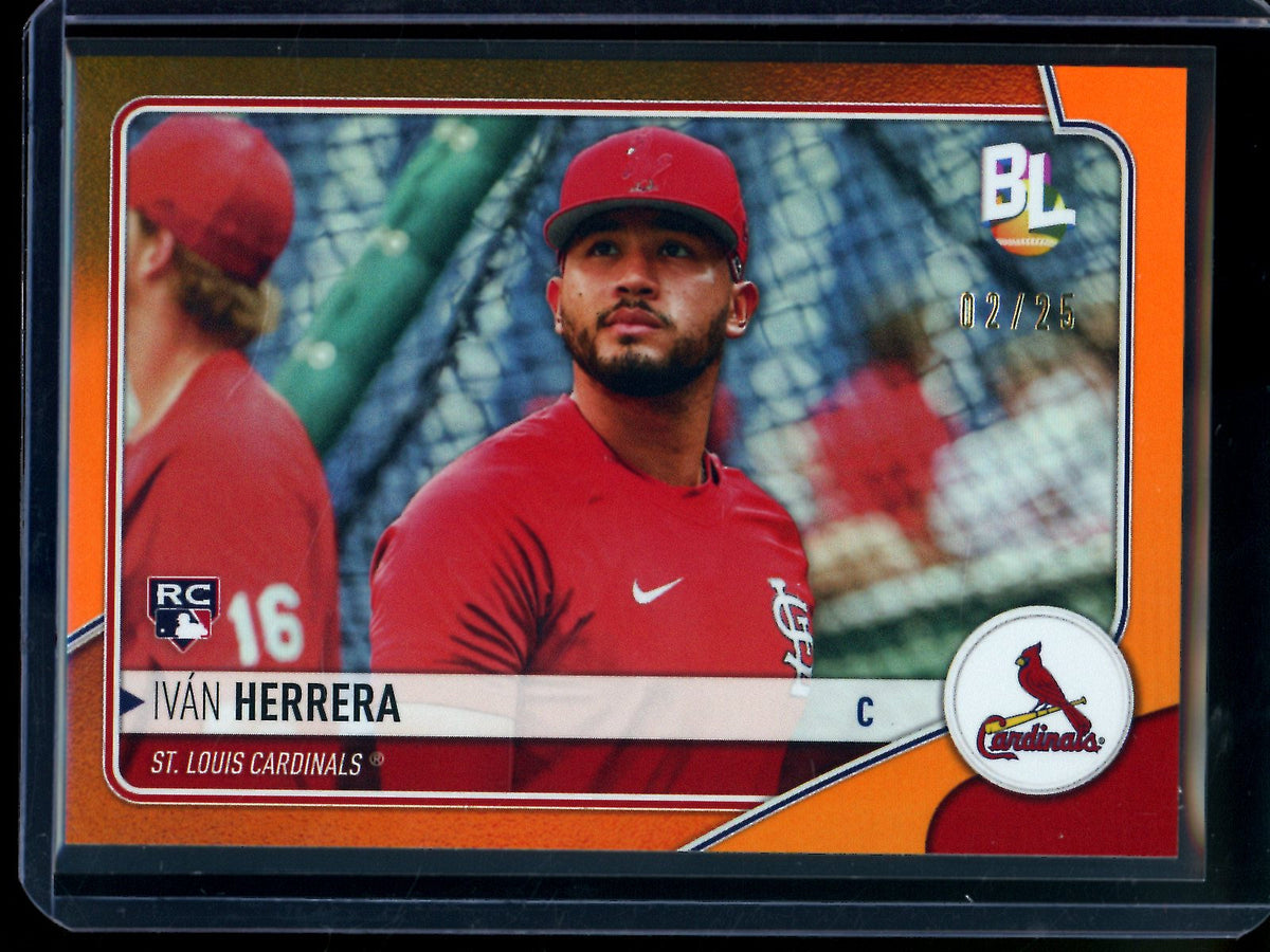 2023 Topps Big League Ivan Herrera Rookie RC Orange Foil /25 Cardinals