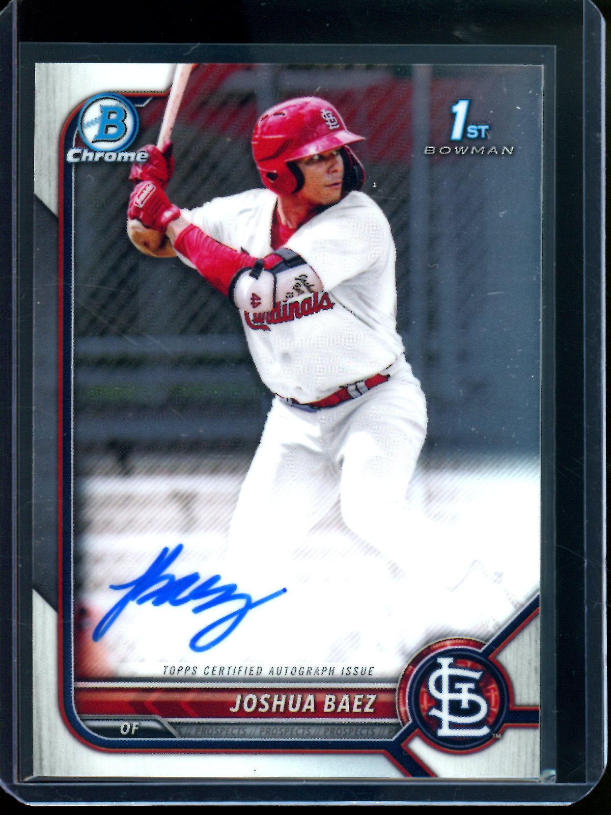 2022 Bowman Chrome Joshua Baez 1st Autograph Cardinals