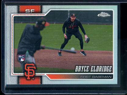 2026 Topps Chrome Bryce Eldridge Rookie RC Image Variation Refractor Giants