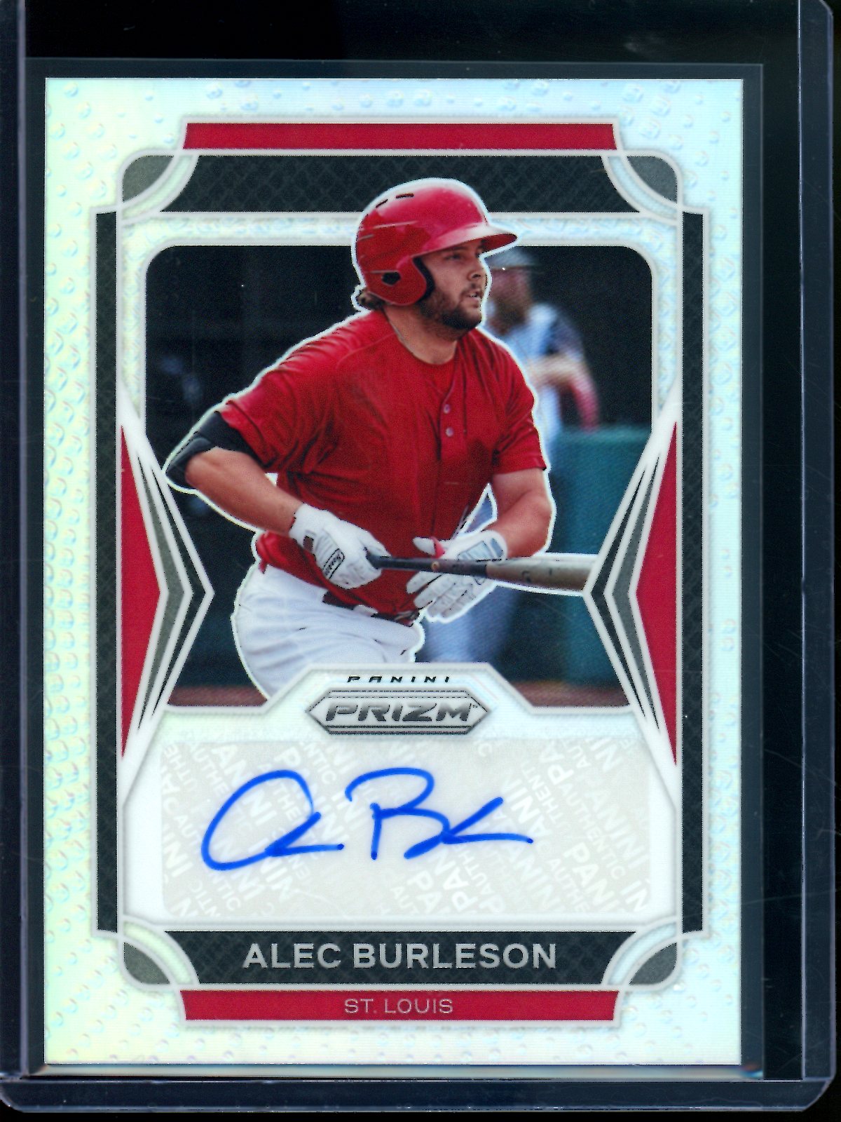 2021 Panini Prizm Alec Burleson Silver Autograph Cardinals