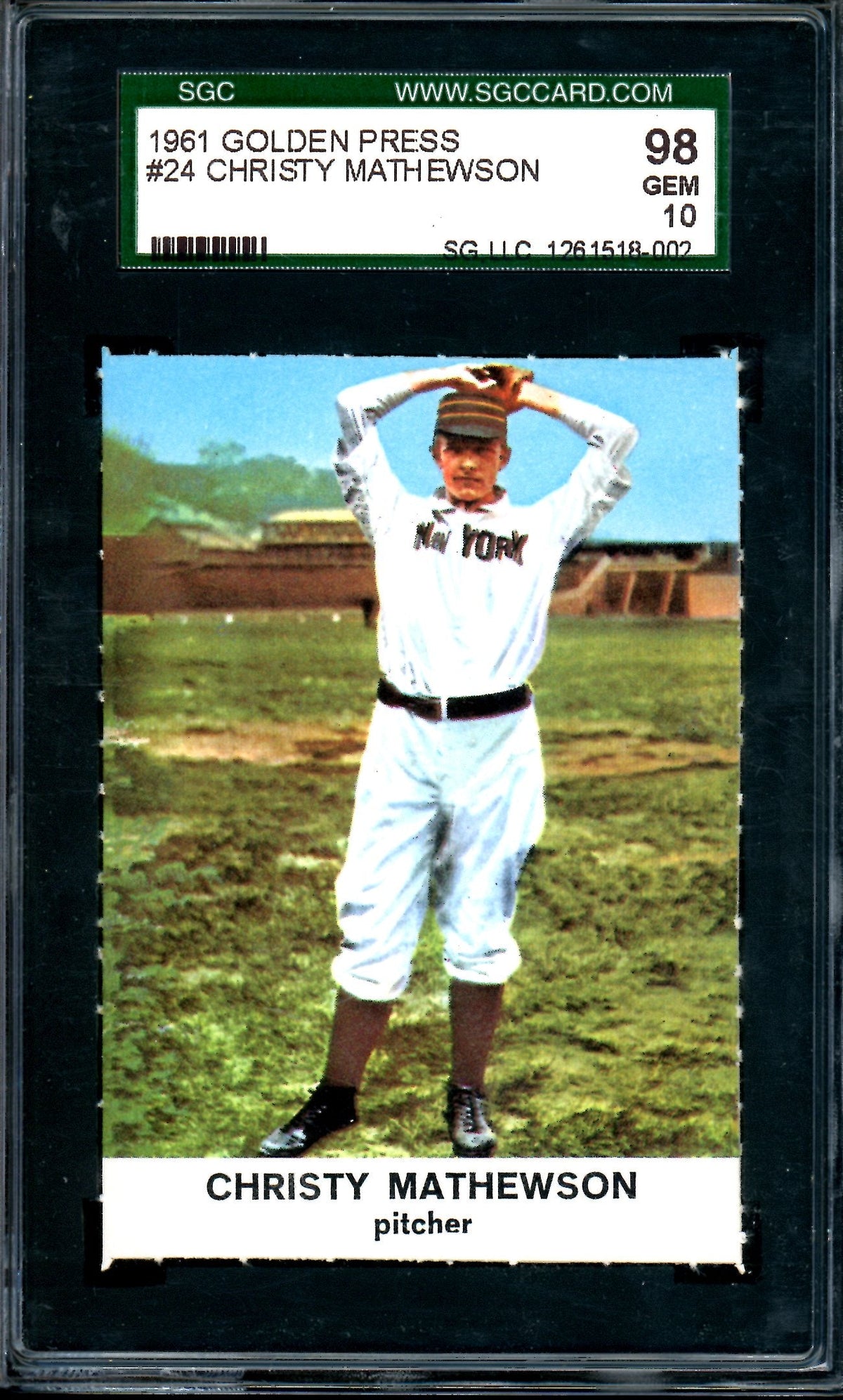 1961 Golden Press Christy Mathewson #24 SGC 10