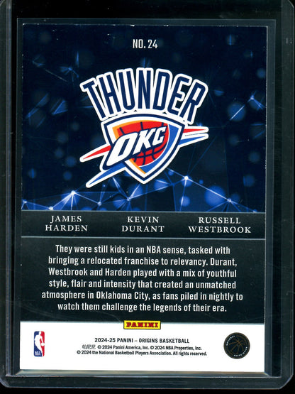 2024/25 Panini Origins Harden / Durant / Westbrook Nucleus Thunder
