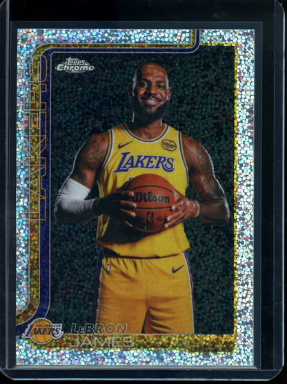 2025/26 Topps Chrome LeBron James Image Variation Mini Diamond Refractor Lakers
