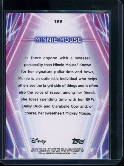 2026 Topps Topps Minnie Mouse Green Foil /199 #199