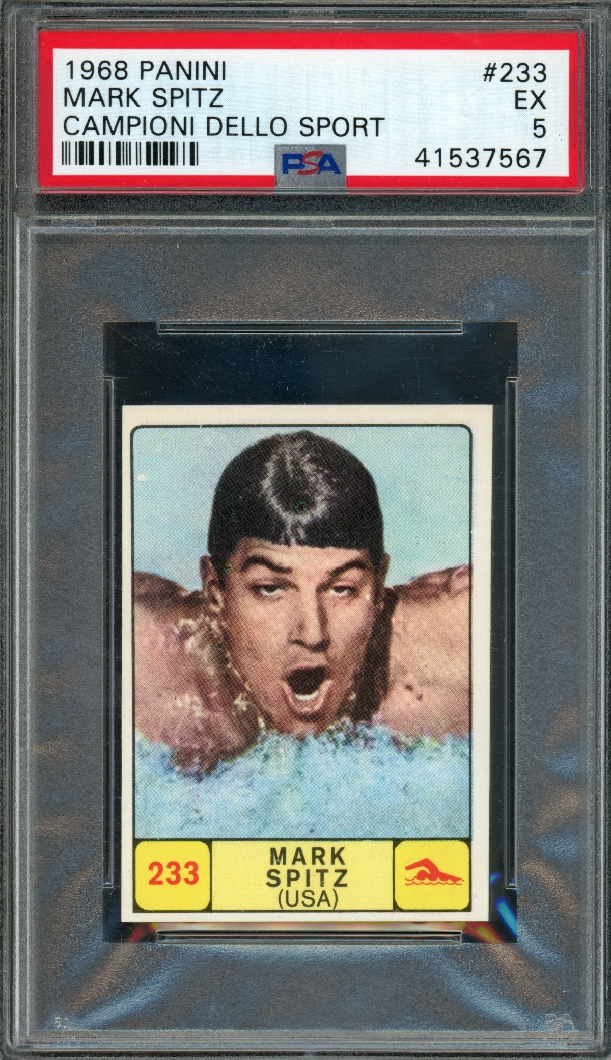 1968 Panini Campioni Dello Sport Mark Spitz #233 PSA 5