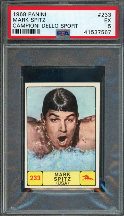 1968 Panini Campioni Dello Sport Mark Spitz #233 PSA 5