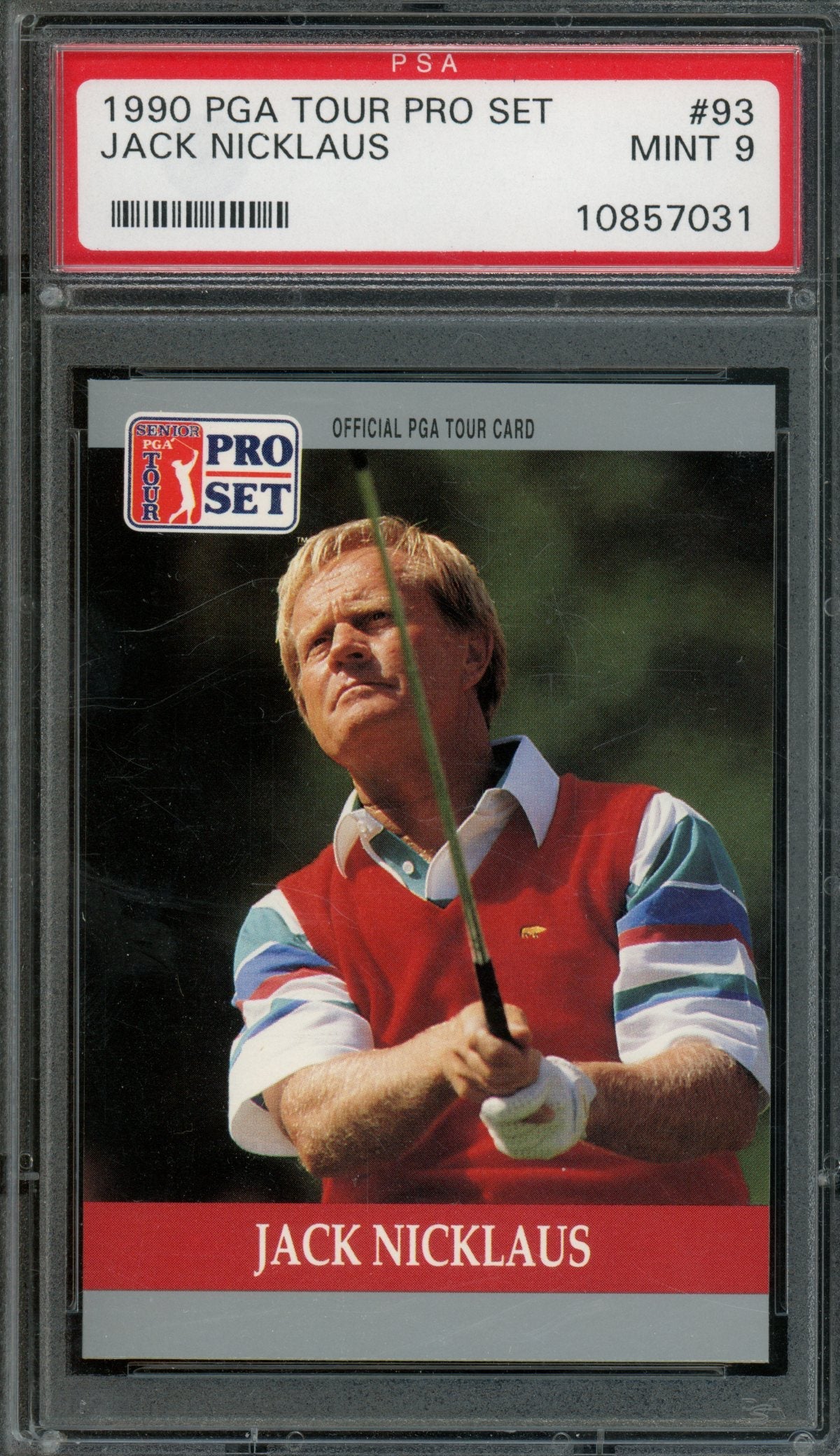 1990 PGA Tour Pro Set Jack Nicklaus #93 PSA 9