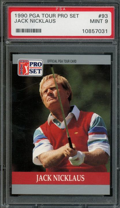 1990 PGA Tour Pro Set Jack Nicklaus #93 PSA 9