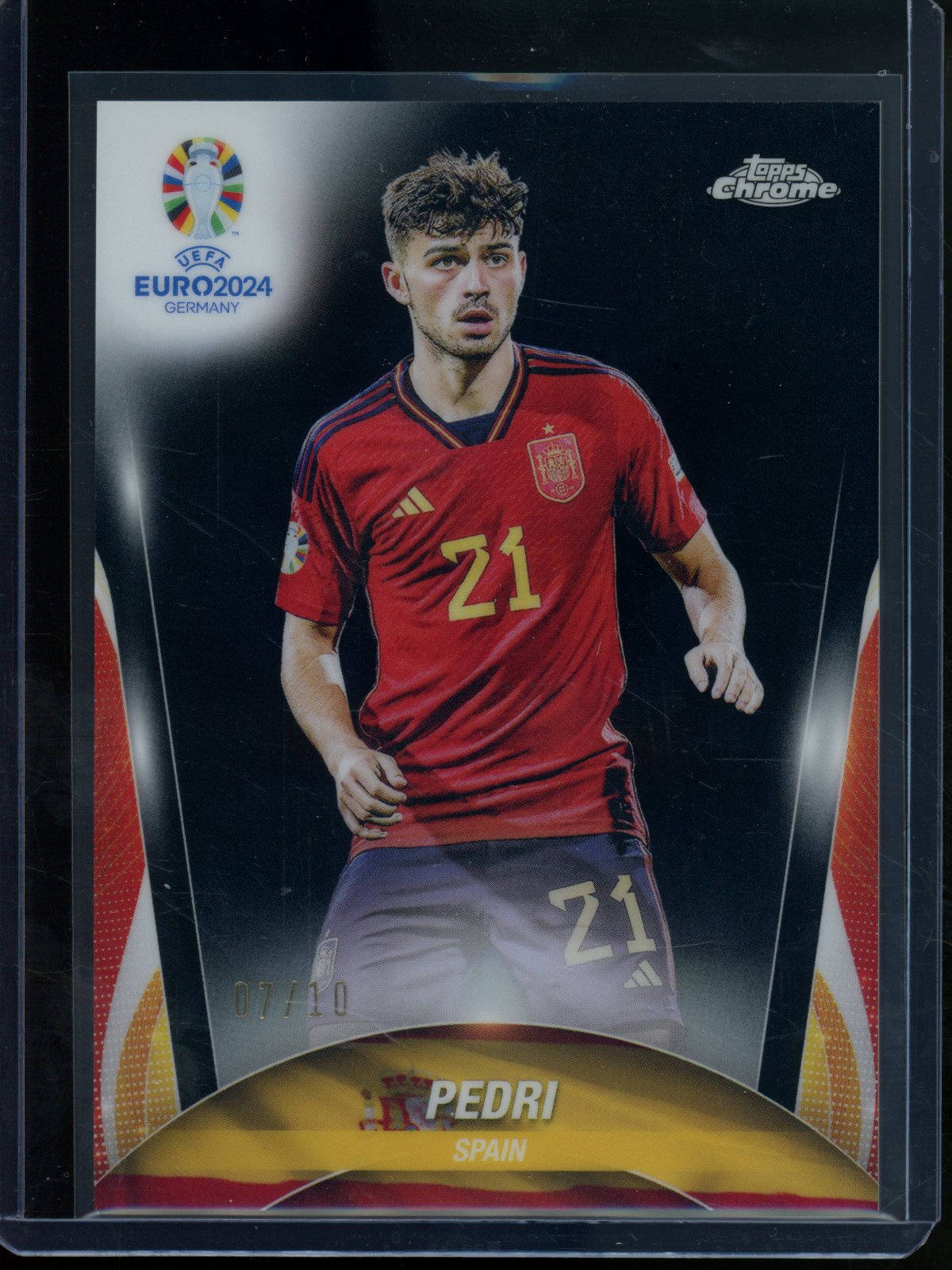 2024/25 Topps Chrome Pedri Black Refractor #26 Spain