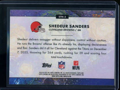 2025 Topps Chrome Cosmic Shedeur Sanders Rookie RC Stars In the Night SP Browns - Trading Card Market