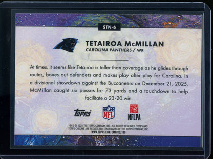 2025 Topps Chrome Cosmic Tetairoa McMillan Rookie RC Stars In the Night SP Panthers - Trading Card Market