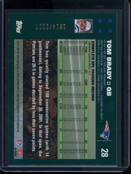 2007 Topps Flagship Tom Brady Copper /2007 Patriots