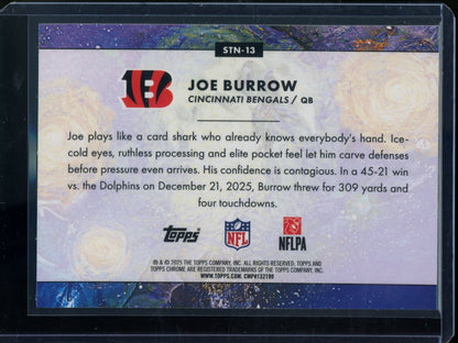 2025 Topps Chrome Cosmic Joe Burrow Stars In the Night SP Bengals - Trading Card Market