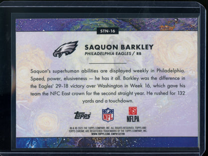2025 Topps Chrome Cosmic Saquon Barkley Stars In the Night SP Eagles - Trading Card Market