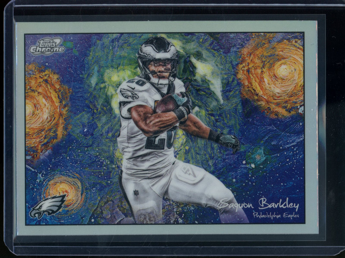 2025 Topps Chrome Cosmic Saquon Barkley Stars In the Night SP Eagles - Trading Card Market
