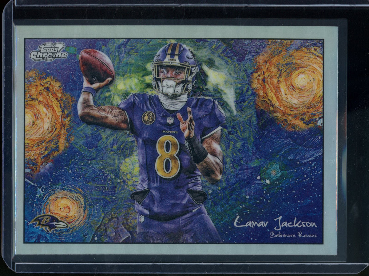 2025 Topps Chrome Cosmic Lamar Jackson Stars In the Night SP Ravens - Trading Card Market