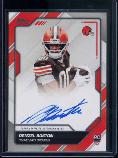 2026 Topps Flagship Denzel Boston Rookie RC Autograph First Signatures Browns - Trading Card Market