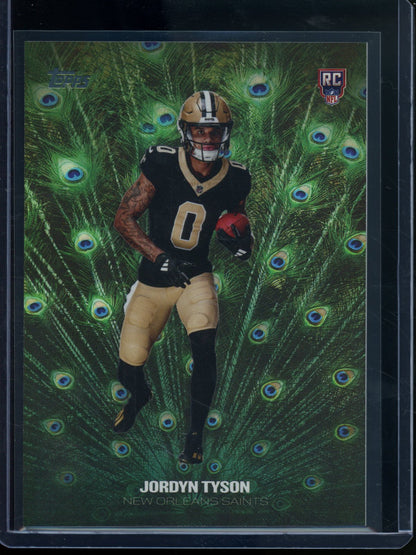 2026 Topps Flagship Jordyn Tyson Rookie RC Peacock SP Saints - Trading Card Market