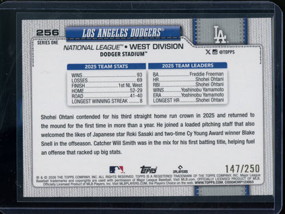 2026 Topps Flagship Dodgers Team Card Purple Foil /250 Dodgers - Trading Card Market